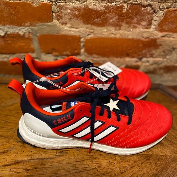 Adidas Chile World Cup Ultraboost DNA Red White Mens 8.5 Women 9.5NWOB